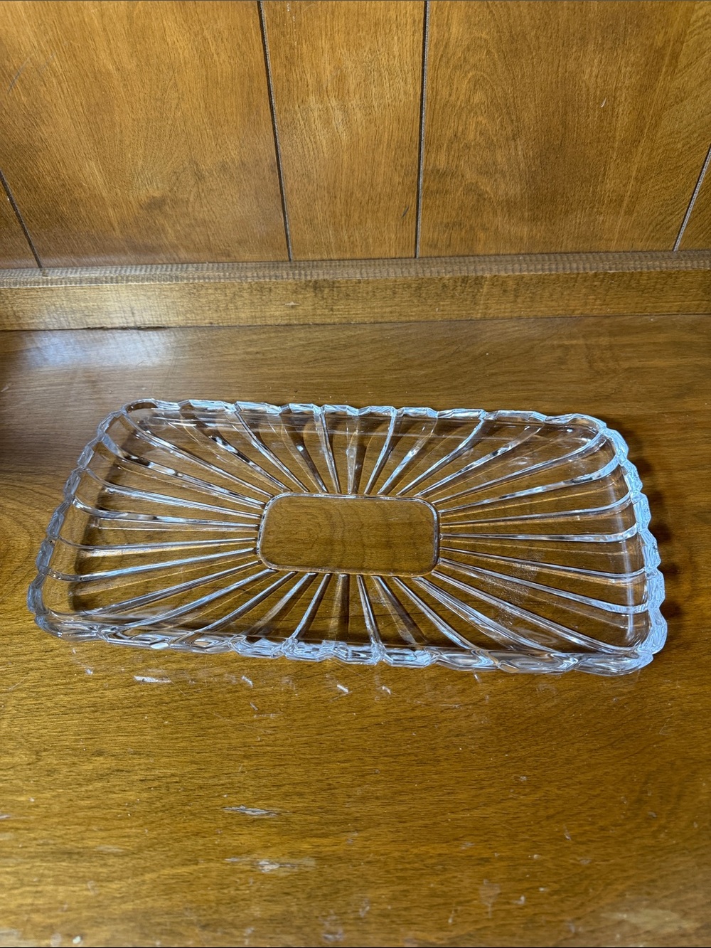 Clear Glass Decorative Soap Dish - Transparent